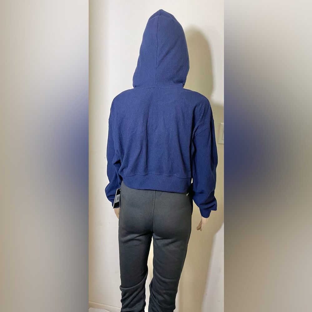 Sz US S Garage Soft  Oversized Hoodie Hoodie Mariana Blue  Features Ribbed NWT - Picture 6 of 11